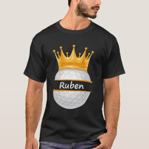 Novelty Golf Personalised Name Ruben Sports Dad T-Shirt