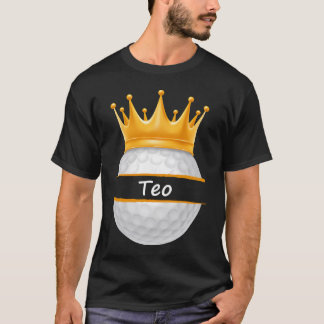 Novelty Golf Personalised Name Teo Sports Dad T-Shirt