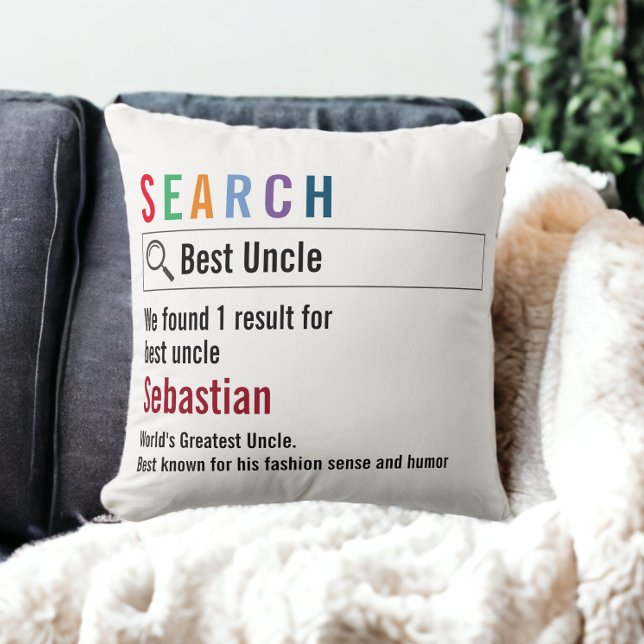 Novelty Internet Search Result Personalised Cushion (Novelty Internet Search Result Personalized Throw Pillow from Ricaso)