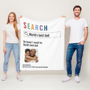 Novelty Internet Search Result Personalised Fleece Blanket