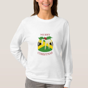 Novelty JAMAICA FLAG Christmas Pudding T-Shirt