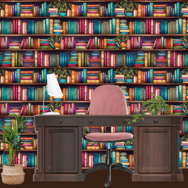 Novelty Library Bookcase  Wallpaper (Creator Uploaded)