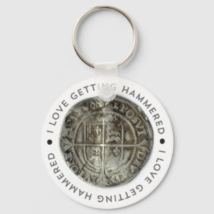 Novelty metal detecting key chain