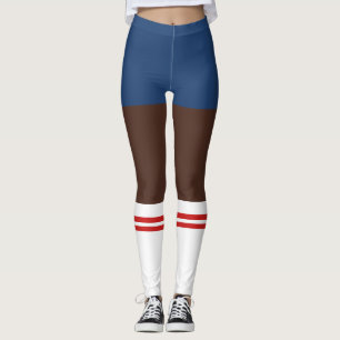 Novelty Nerdy Shorts And Tube Socks Leggings