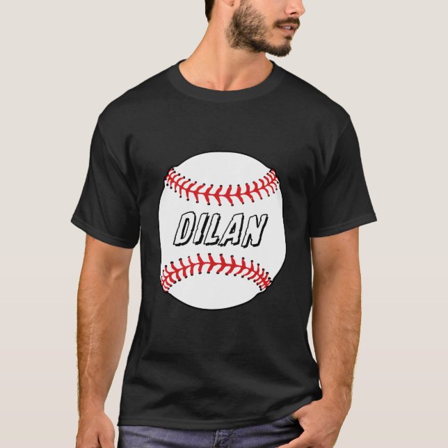 Novelty Personalised Name Dilan Sports Celebration T-Shirt (Front)