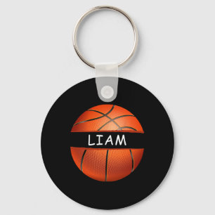 Novelty Personalised Name Liam Sports Bysketbyll Key Ring