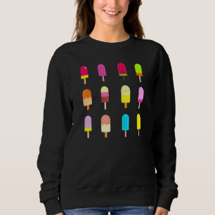 Novelty Popsicle Fun Summer Ice Cream Sweatshirt