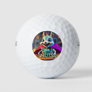 Novelty Squirrel Pizza Nuts Golf Ball