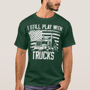 Novelty Vintage Driving Automobile Pickup Truck En T-Shirt