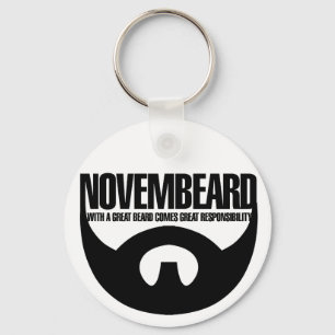 Novembeard for Beards Key Ring