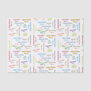 November, 11 Birthday Tissue Paper
