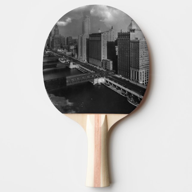 November 1939:  The city of Chicago Ping Pong Paddle (Front)