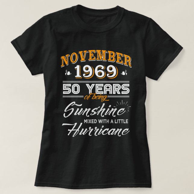 November 1969 Shirt 50th Anniversary Gifts (Design Front)