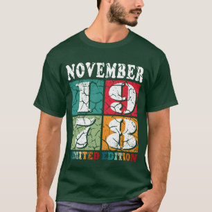 november 1978 vintage birthday vintage gift family T-Shirt