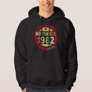 November 1982 40th Birthday 40 Year Old Hoodie