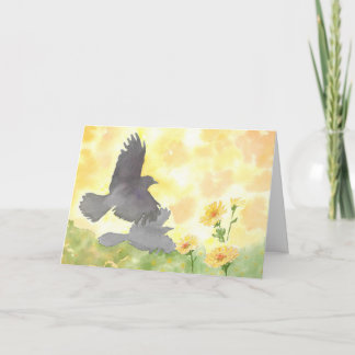 November; 5"x7" Folded Greeting Card; Blank Inside Card