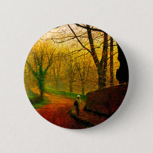 November Afternoon Stapleton Park Grimshaw 6 Cm Round Badge