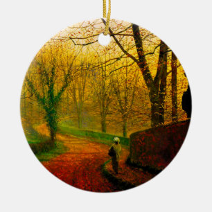 November Afternoon Stapleton Park Grimshaw Ceramic Ornament