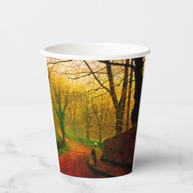 November Afternoon Stapleton Park Grimshaw Paper Cups (Front)
