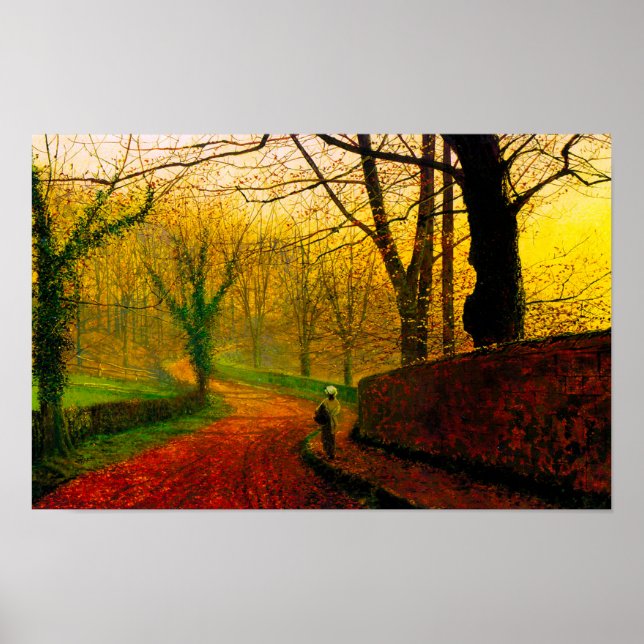 November Afternoon Stapleton Park Grimshaw Poster (Front)