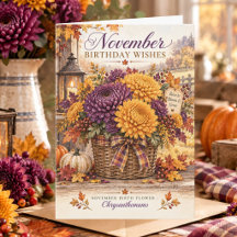 November Birth Flower Chrysanthemum Birthday