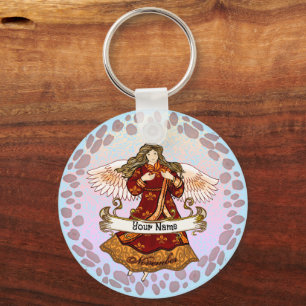 November Birthday Angel birthday custom keychains
