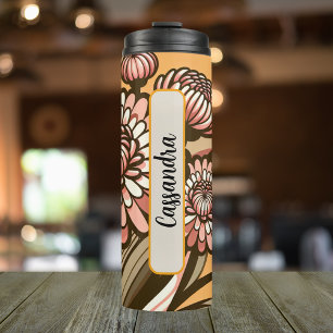 November Birthday Month Chrysanthemum 16 oz Thermal Tumbler