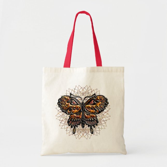 November Birthstone Butterfly Tote Bag (Front)