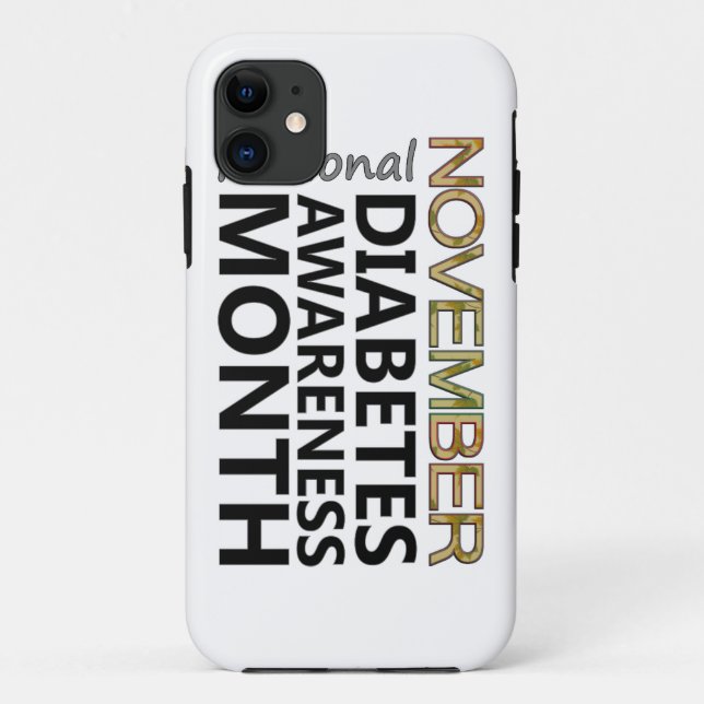 November Diabetes Awareness Month Case-Mate iPhone Case (Back)