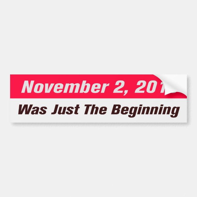 November Election Bumper Sticker (Front)