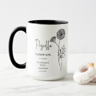 November Flower Girl Chrysanthemum Birth Flower Mug