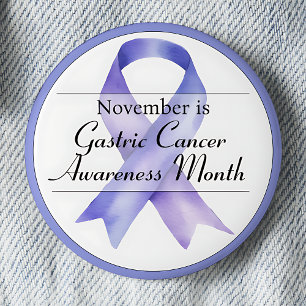 November Gastric Stomach Cancer Awareness Month 6 Cm Round Badge