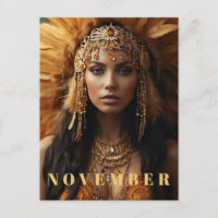 *~* NOVEMBER Headdress Topaz Birthstone AP53