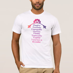 November month birthday quotes 11 T-Shirt