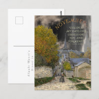 November Month Monet Art Quote