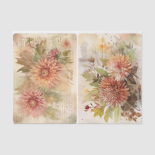 November Mums Tissue Paper