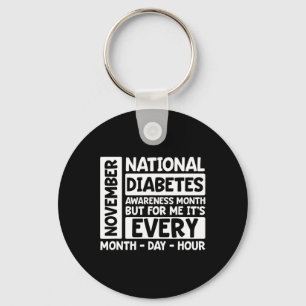 November National Diabetes Month Key Ring