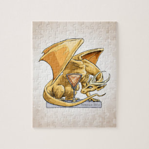 November’s Birthstone Dragon: Topaz Jigsaw Puzzle