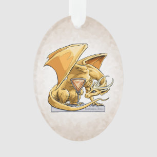 November’s Birthstone Dragon: Topaz Ornament