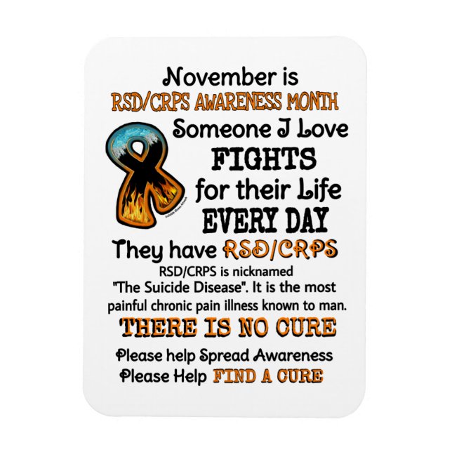 November...Someone I Love Fights Magnet (Vertical)
