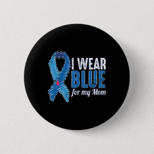 November T1d Awareness Ribbon Blue For Mum Diabete 6 Cm Round Badge