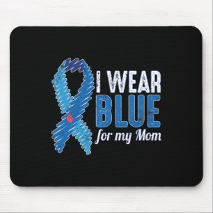 November T1d Awareness Ribbon Blue For Mum Diabete Mouse Pad