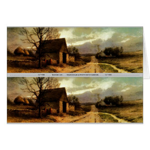 November Twilight (1912) Barn and Fields Bookmark