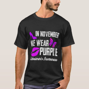November We Wear Purple Alzheimerheimer´s Awarenes T-Shirt