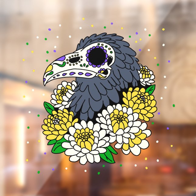 November's Mums & Crow Skull (Sheet 2)