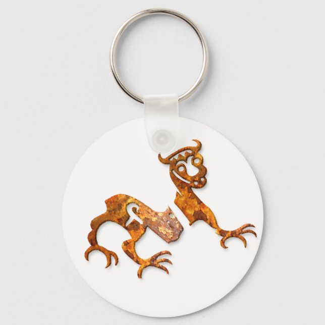 Novgorod Dragon rust Key Ring (Front)