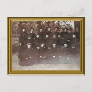 Novice nuns, France 1890 Postcard