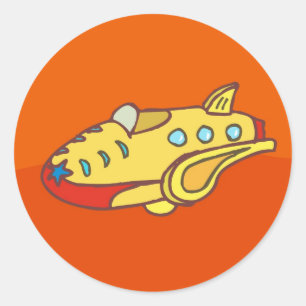 NOVINO Super Jet Classic Round Sticker