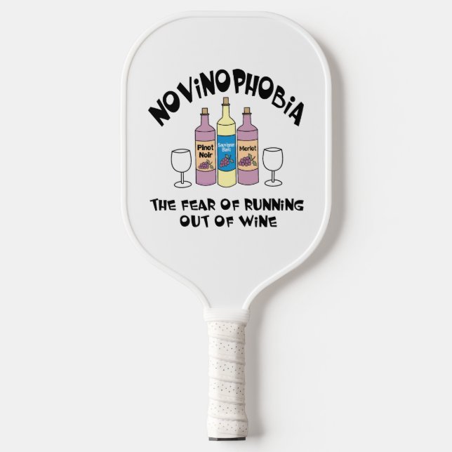 Novinophobia Bottles Pickleball Paddle (Front)