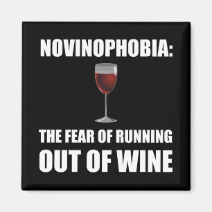 Novinophobia Wine Magnet